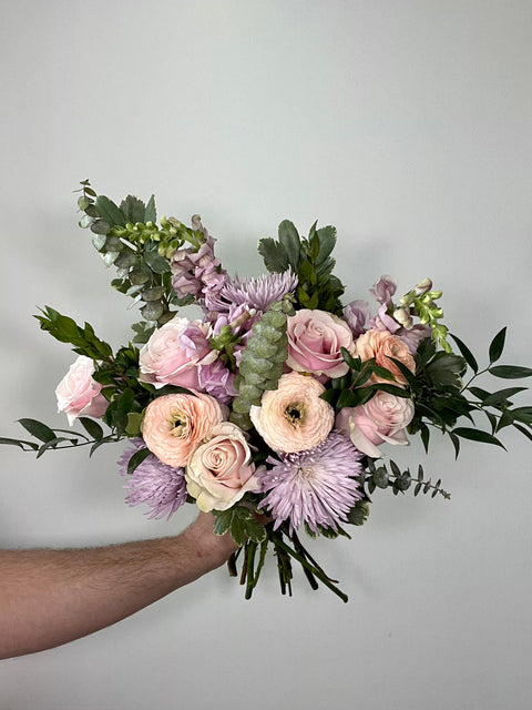 blooms: muted hand-tied bunch