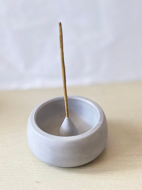 Cement Handmade Incense Holder