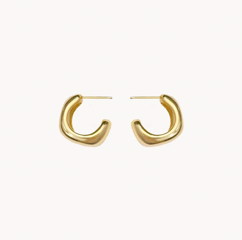 geometric dome earrings