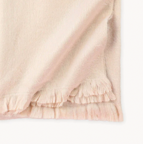 fringed throw blanket