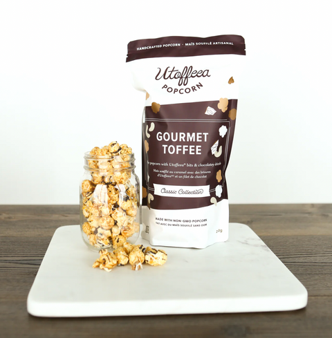 handcrafted toffee & popcorn