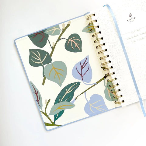 undated planner - blue ash cloth