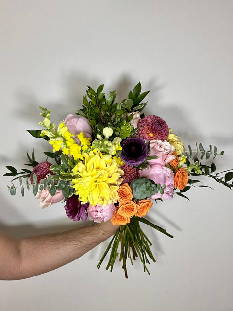 blooms: vibrant hand-tied bunch