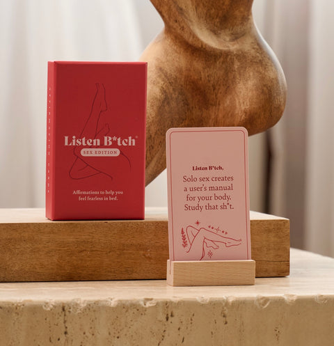 listen bitch - affirmation cards