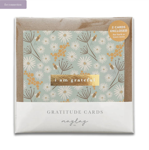 “I am grateful”  greeting cards