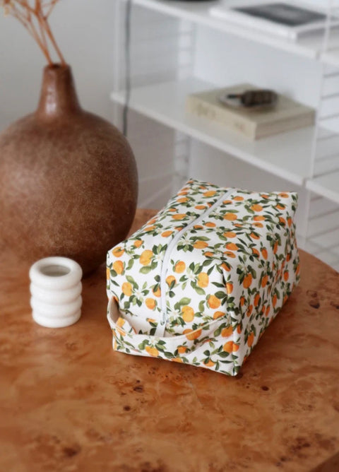 toiletry bag - clementine