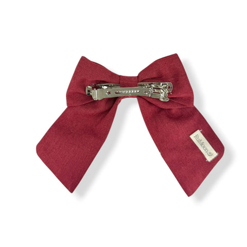 embroidered hair bow