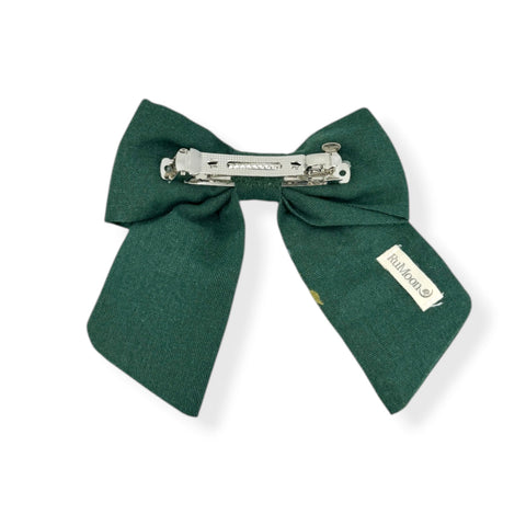 embroidered hair bow