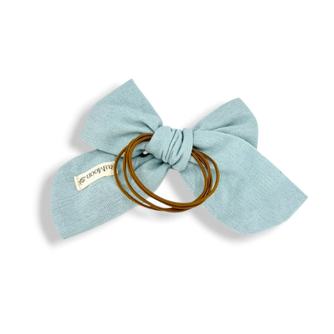 embroidered hair bow