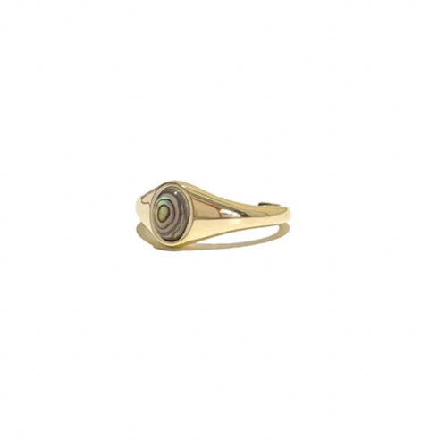 ur jewelry: mother of pearl signet ring