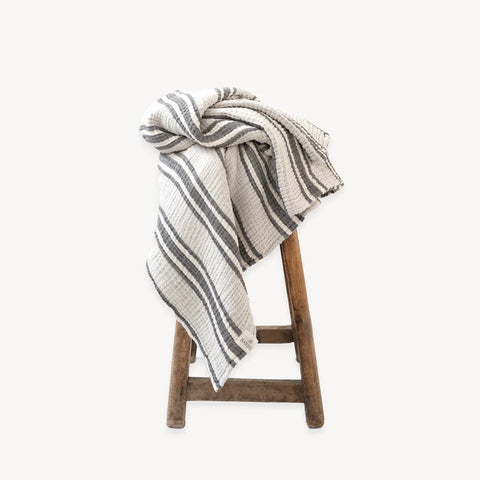 solid crinkle throw