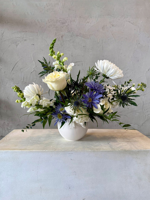 muted vase arrangement