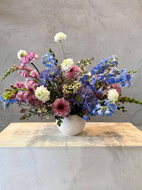 muted vase arrangement