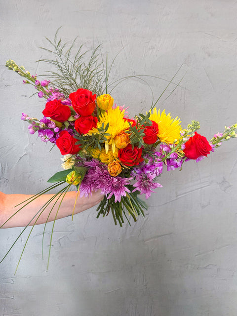 vibrant hand-tied bunch