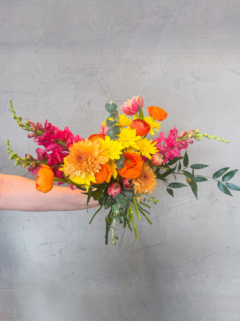 vibrant hand-tied bunch