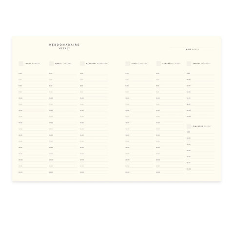 baltic club: undated planner - black cloth